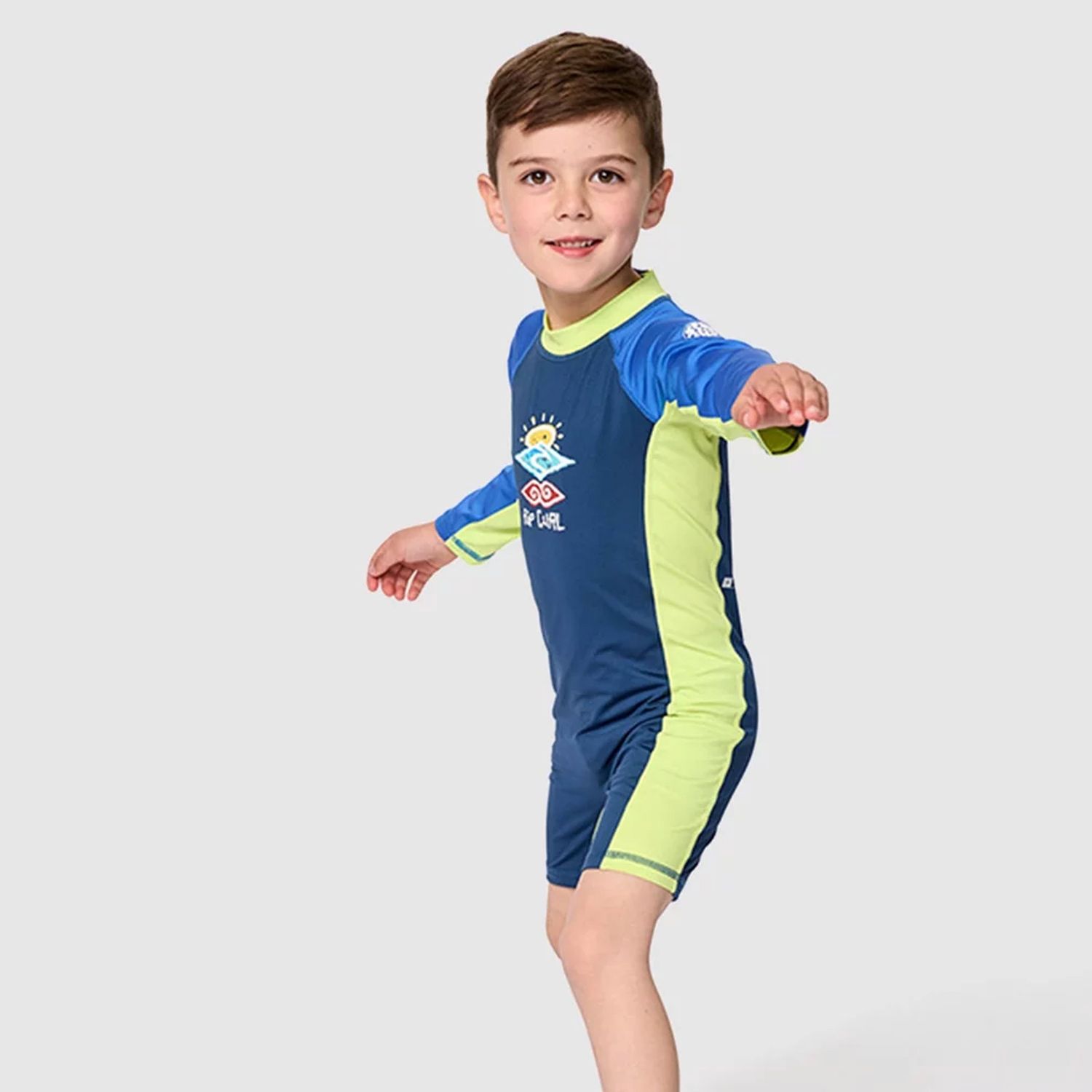 RIP CURL BOYS COSMIC UPF LS SPRING SUIT  -  LIGHT NAVY