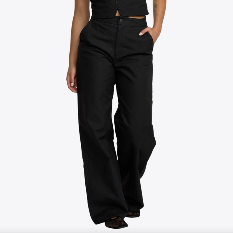 RVCA WOMENS BONNIE PANT - RVCA BLACK