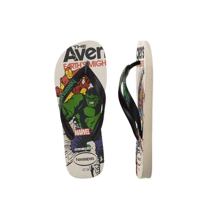 HAVAIANAS KIDS TOP MARVEL CLASSICS - BEIGE/BEIGE STRAW