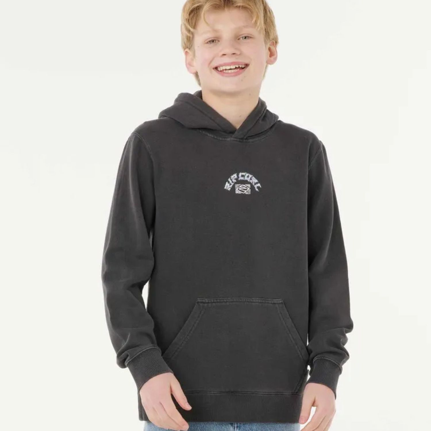 RIP CURL BOYS TROPIC DAZE HOOD  -  WASHED BLACK