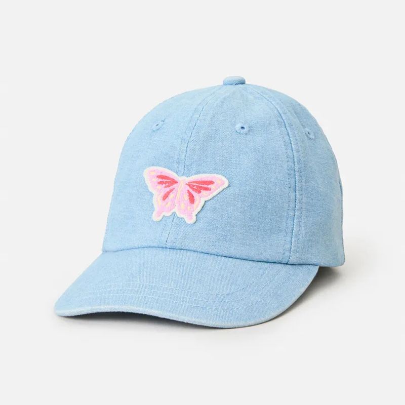 RIP CURL GIRLS MIXED 6 PANEL CAP  -  DENIM BLUE