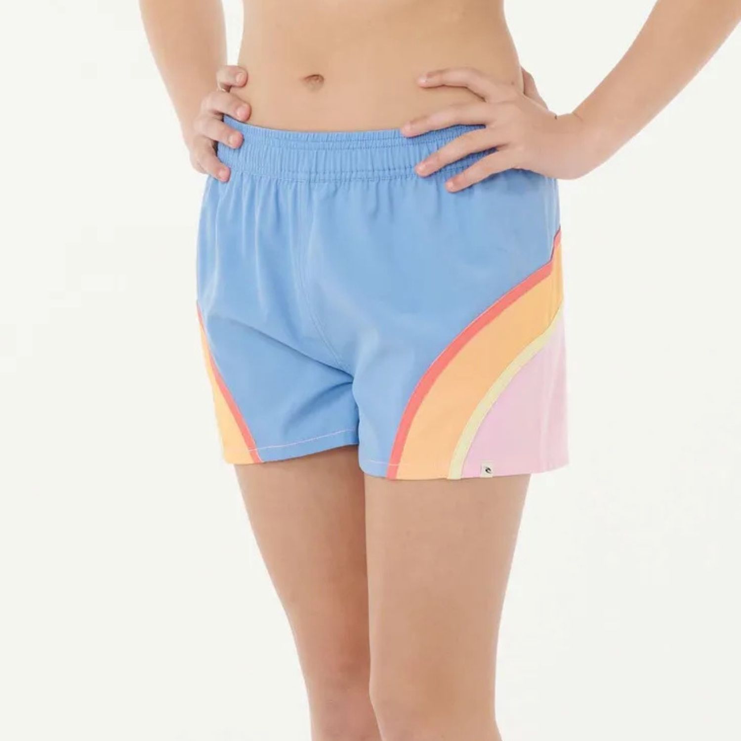 RIP CURL GIRLS SUNSET SKIES BOARDSHORT  -  BLUE