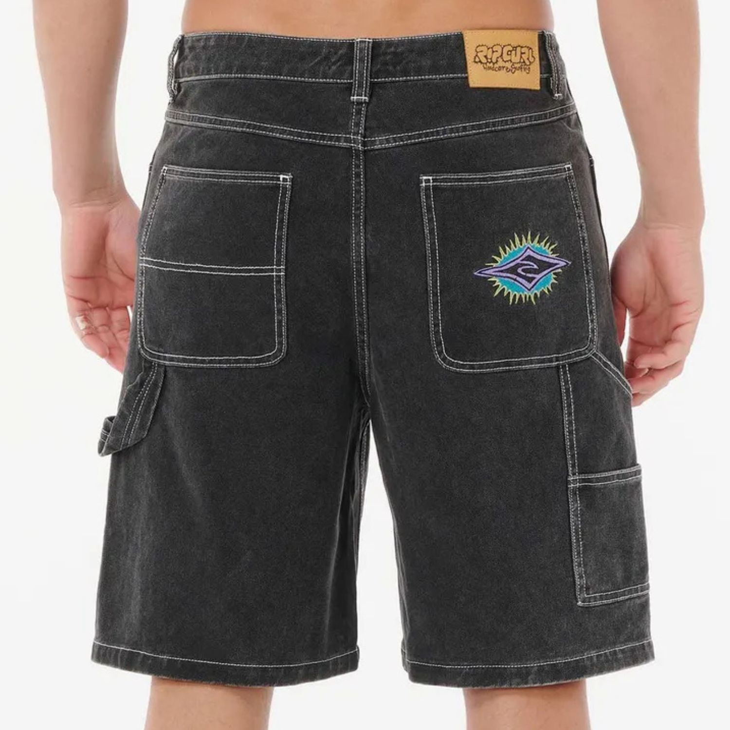 RIP CURL MENS RAW ENERGY CARPENTER WALKSHORT  -  BLACK
