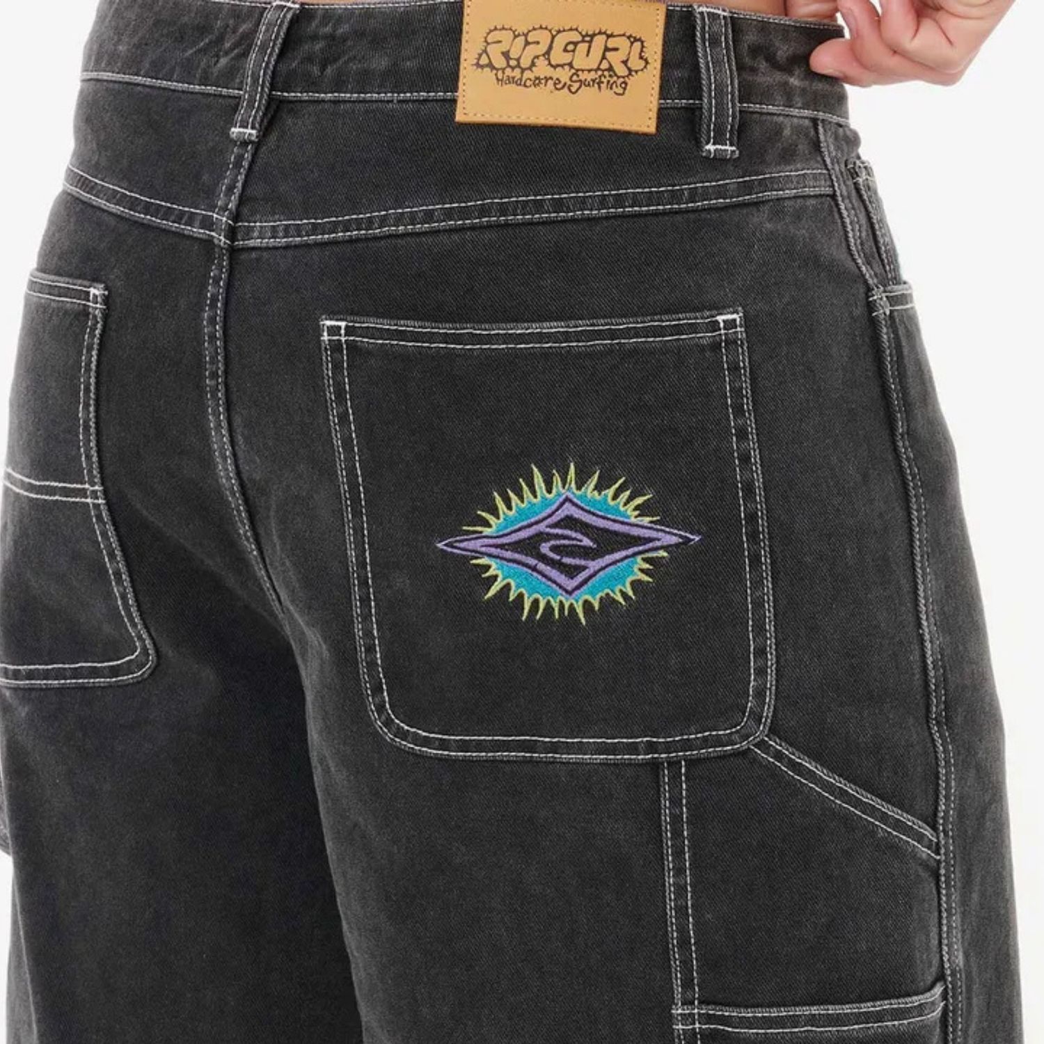 RIP CURL MENS RAW ENERGY CARPENTER WALKSHORT  -  BLACK