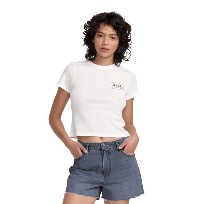 RVCA WOMENS PACIFIC DENIM SHORT - WASHED BLACK