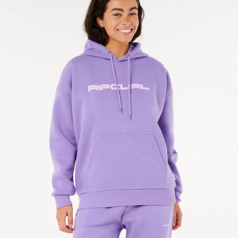 RIP CURL WOMENS ICONS OF SURF HERITAGE HOOD - PURPLE