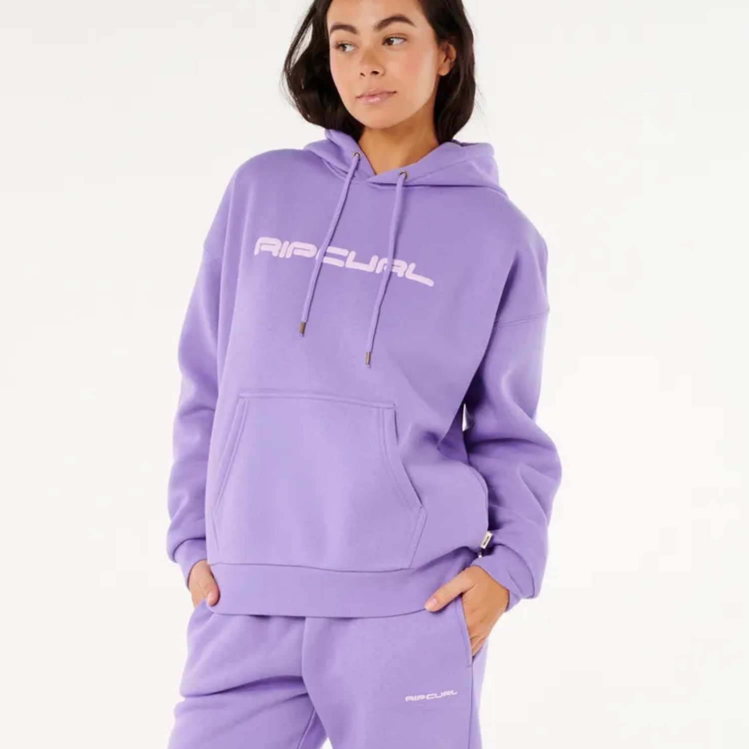 RIP CURL WOMENS ICONS OF SURF HERITAGE HOOD - PURPLE