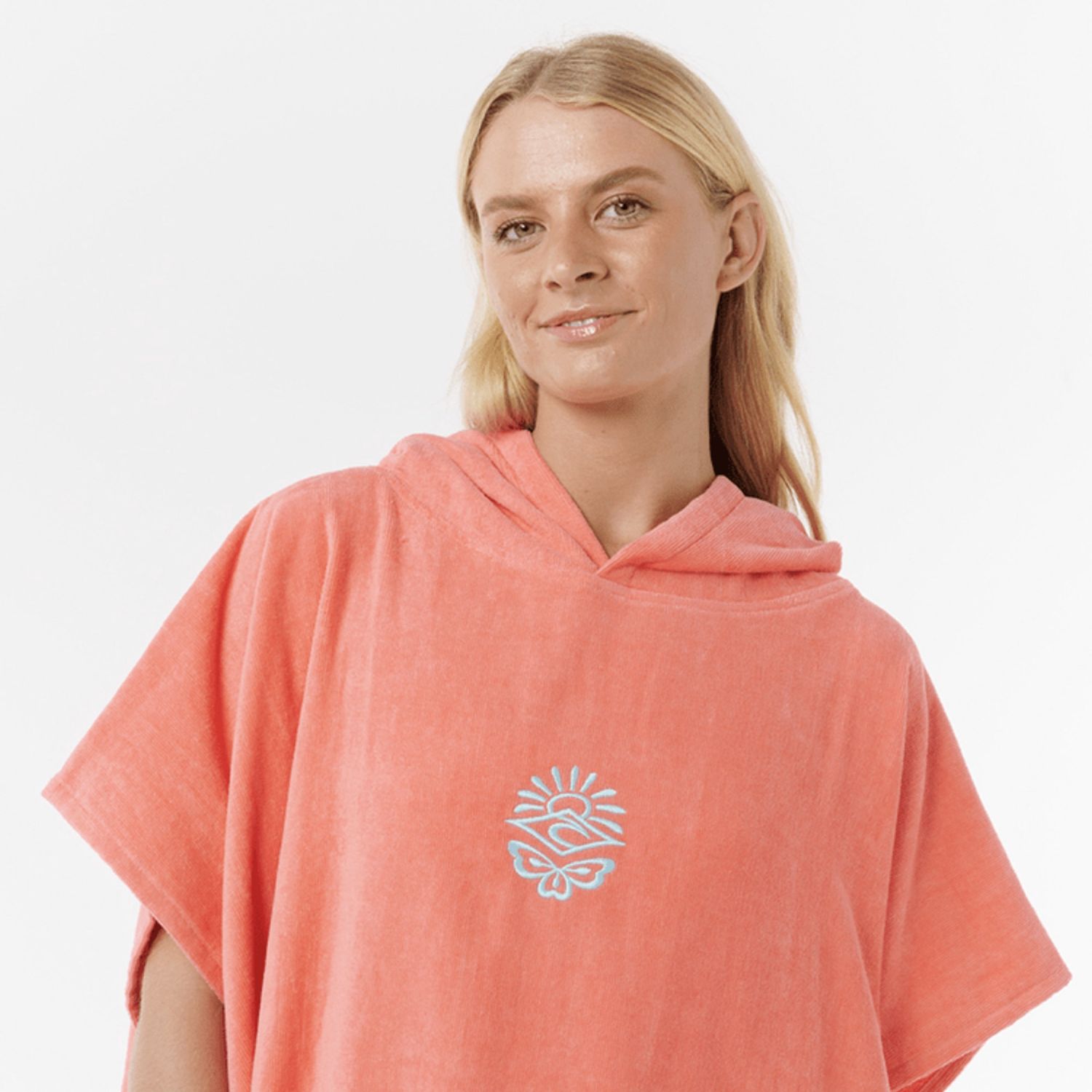 RIP CURL WOMENS ICON HOODED TOWEL  -  WATERMELON