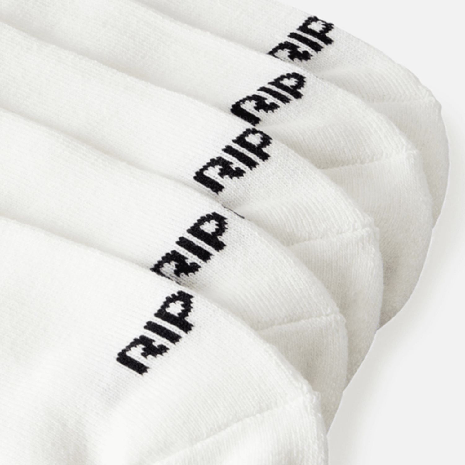 RIP CURL WOMENS ANKLE SOCK - 5 PACK  -  WHITE