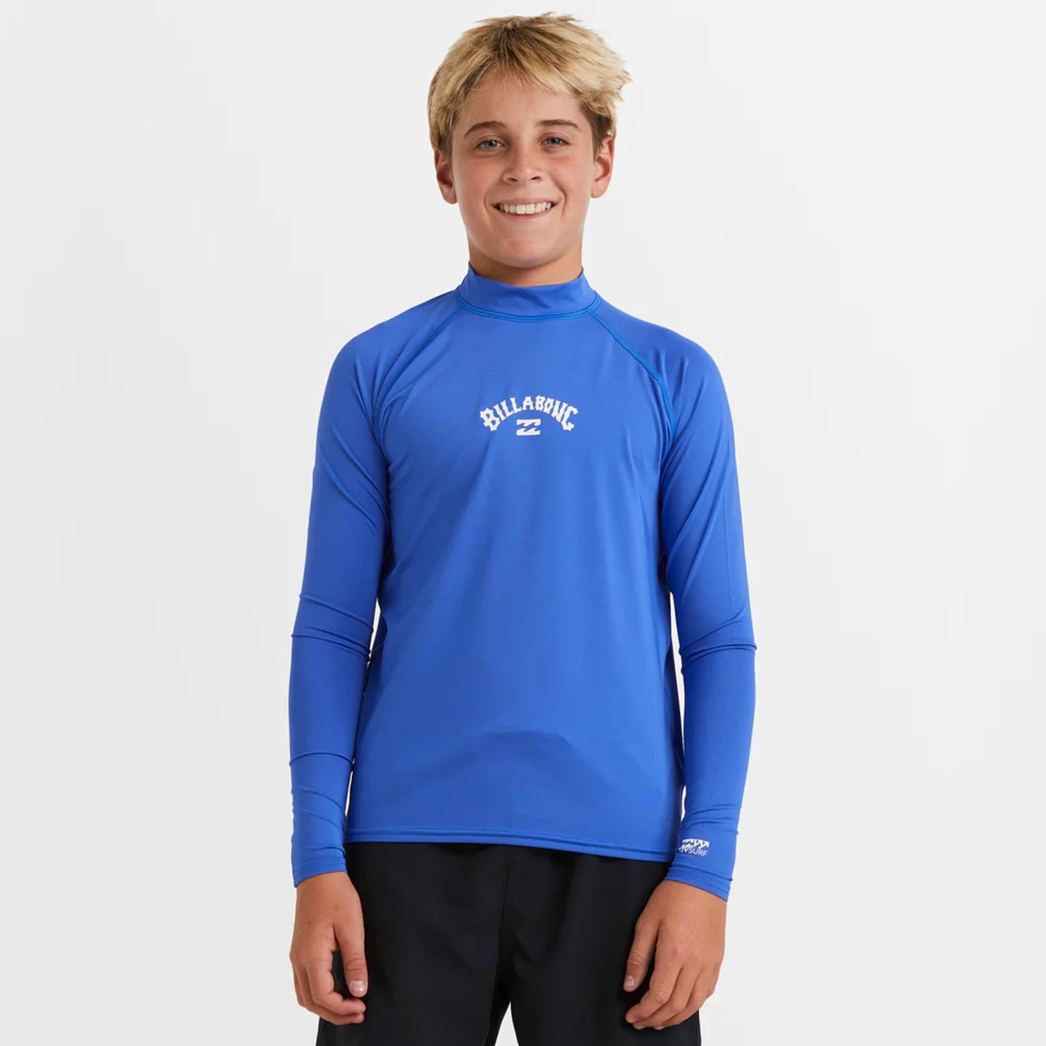 BILLABONG BOYS ALL DAY ARCH L/S RASHIE - COBALT