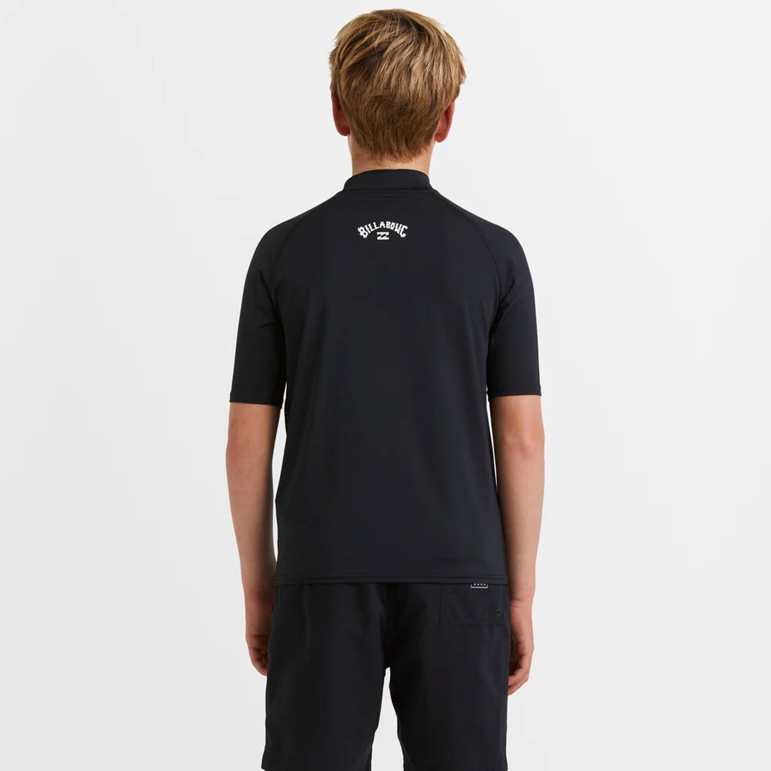 BILLABONG BOYS ALL DAY ARCH S/S RASHIE - BLACK