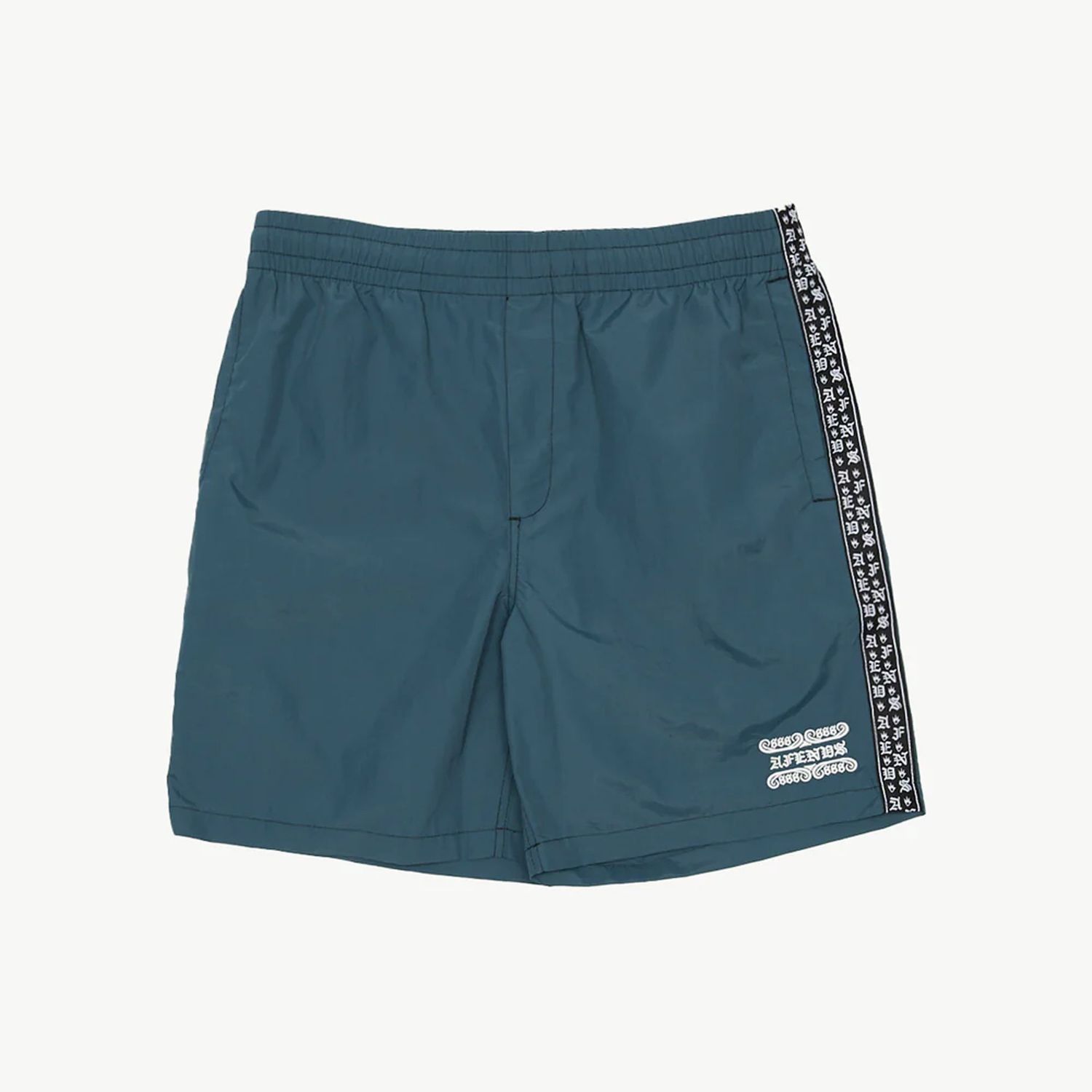 AFENDS MENS SIXSIXSIX BAYWATCH SWIM SHORT 18&quot; - FUEL