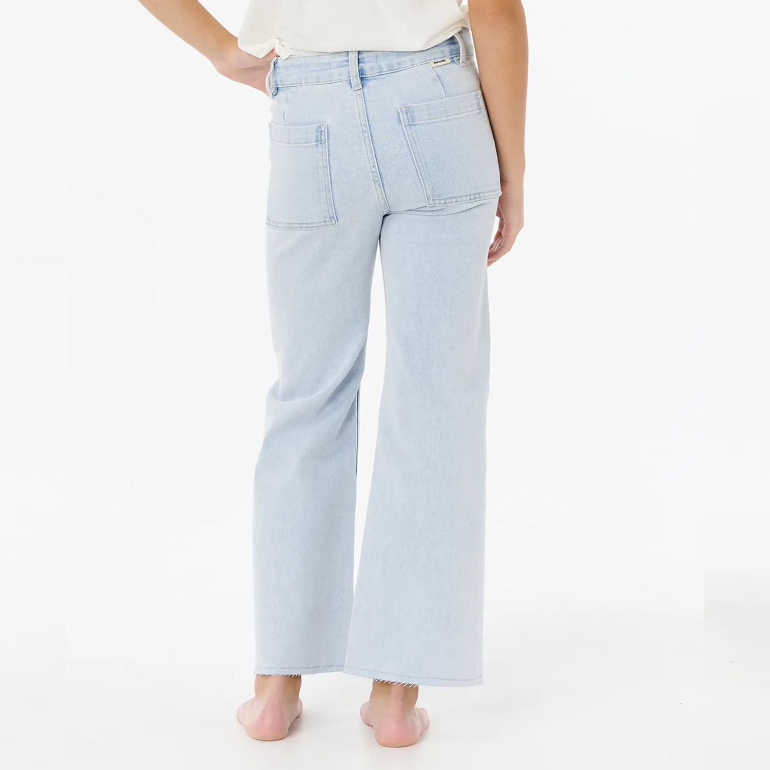 RIP CURL GIRLS HOLIDAY DENIM PANT  -  LIGHT BLUE