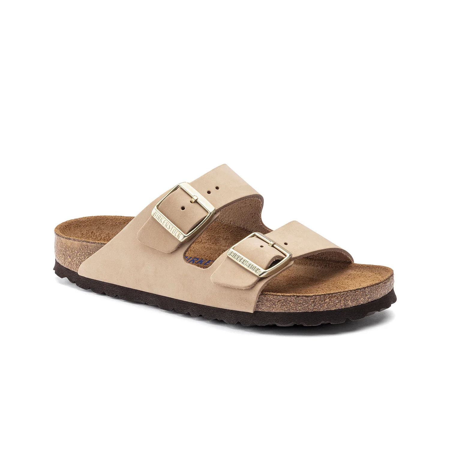 BIRKENSTOCK ARIZONA SFB SANDCASTLE NUBUCK LEATHER REGULAR - SANDCASTLE