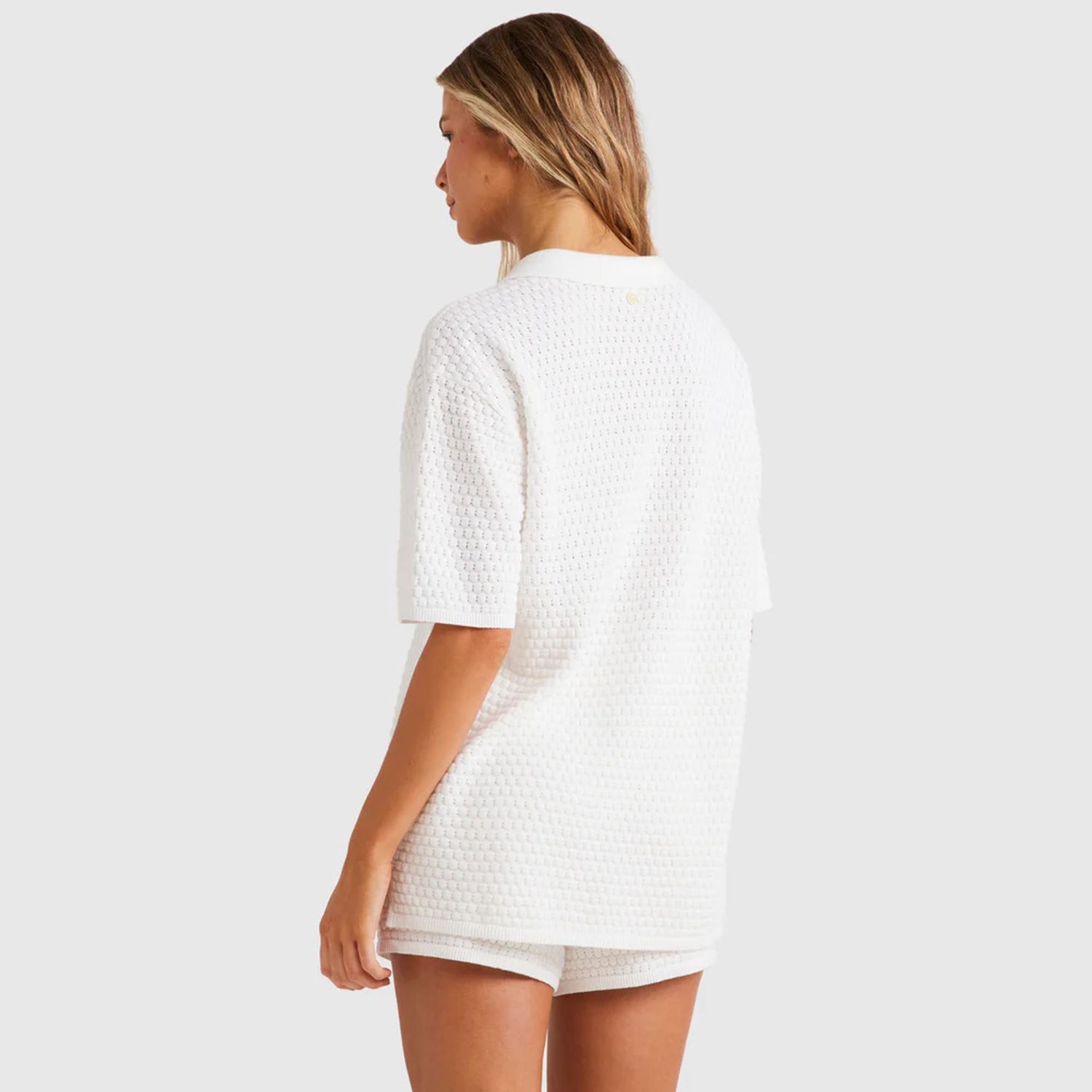 BILLABONG LADIES SUN BUBBLE S/S SHIRT - WHITE