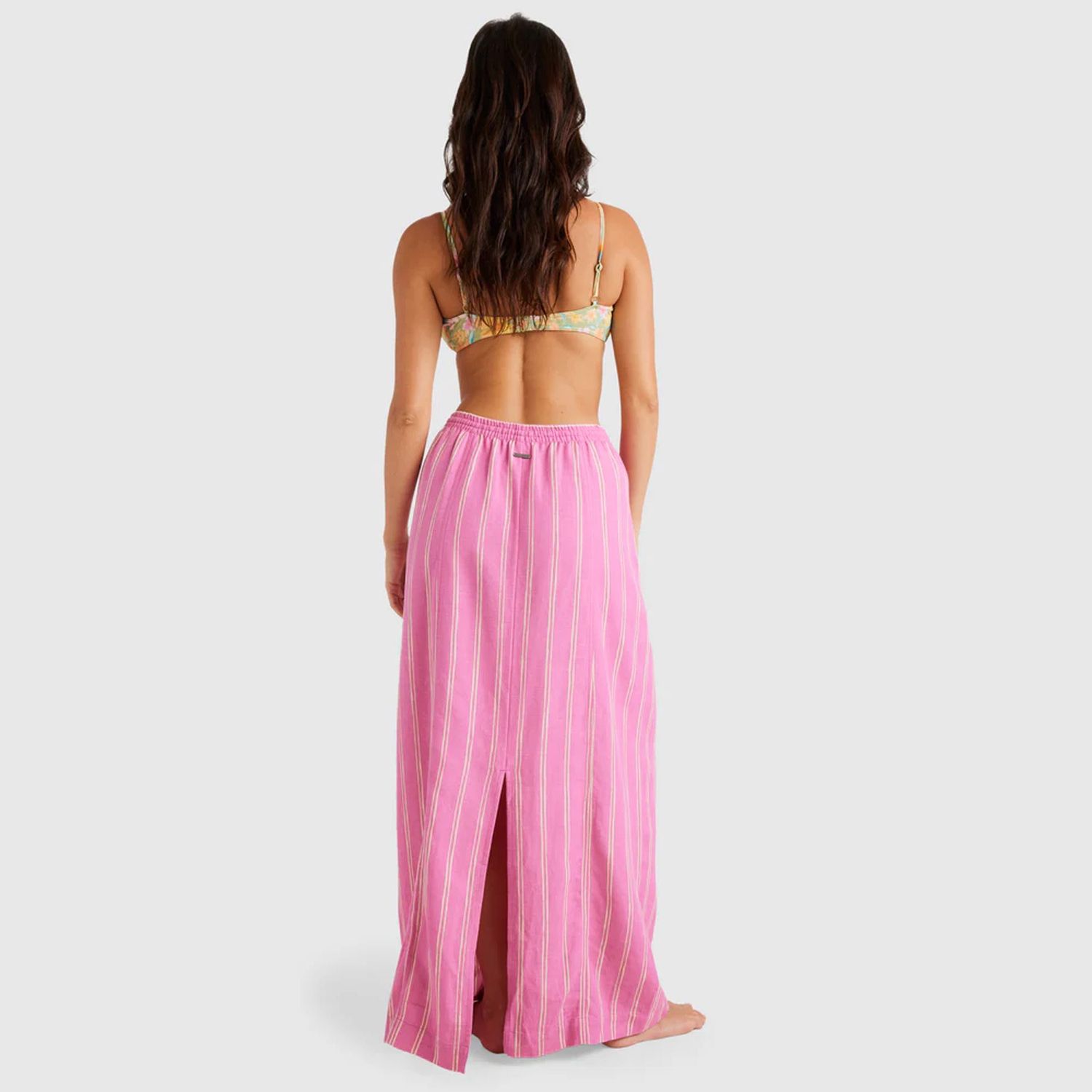 BILLABONG LADIES AMOR STRIPE SKIRT - DAHLIA 2
