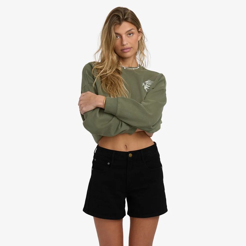 BILLABONG WOMENS SHIFTER DENIM SHORT - BLACK