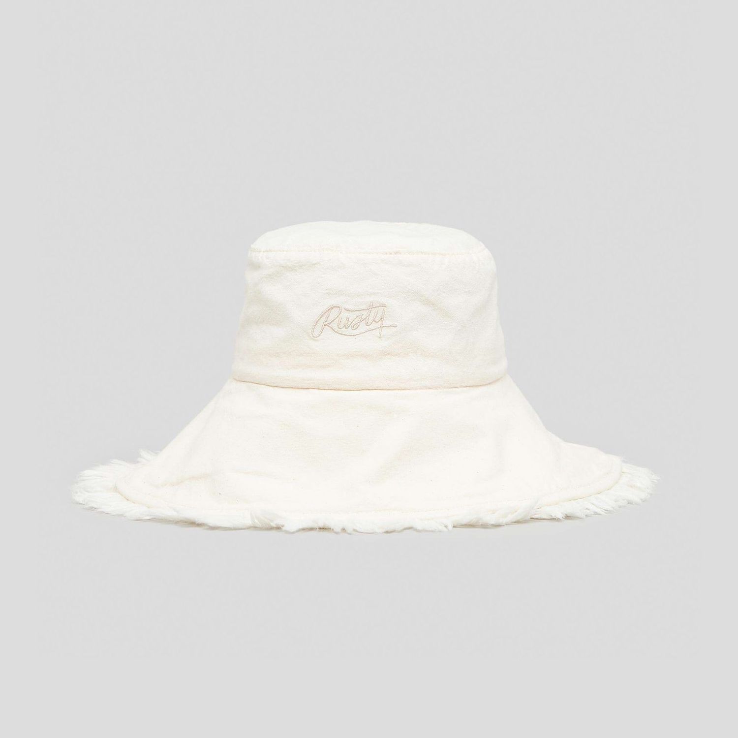 RUSTY LADIES GLEAM ORGANIC BUCKET HAT - NATURAL