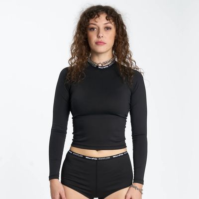WORSHIP LADIES RAPID L/S TOP - BLACK