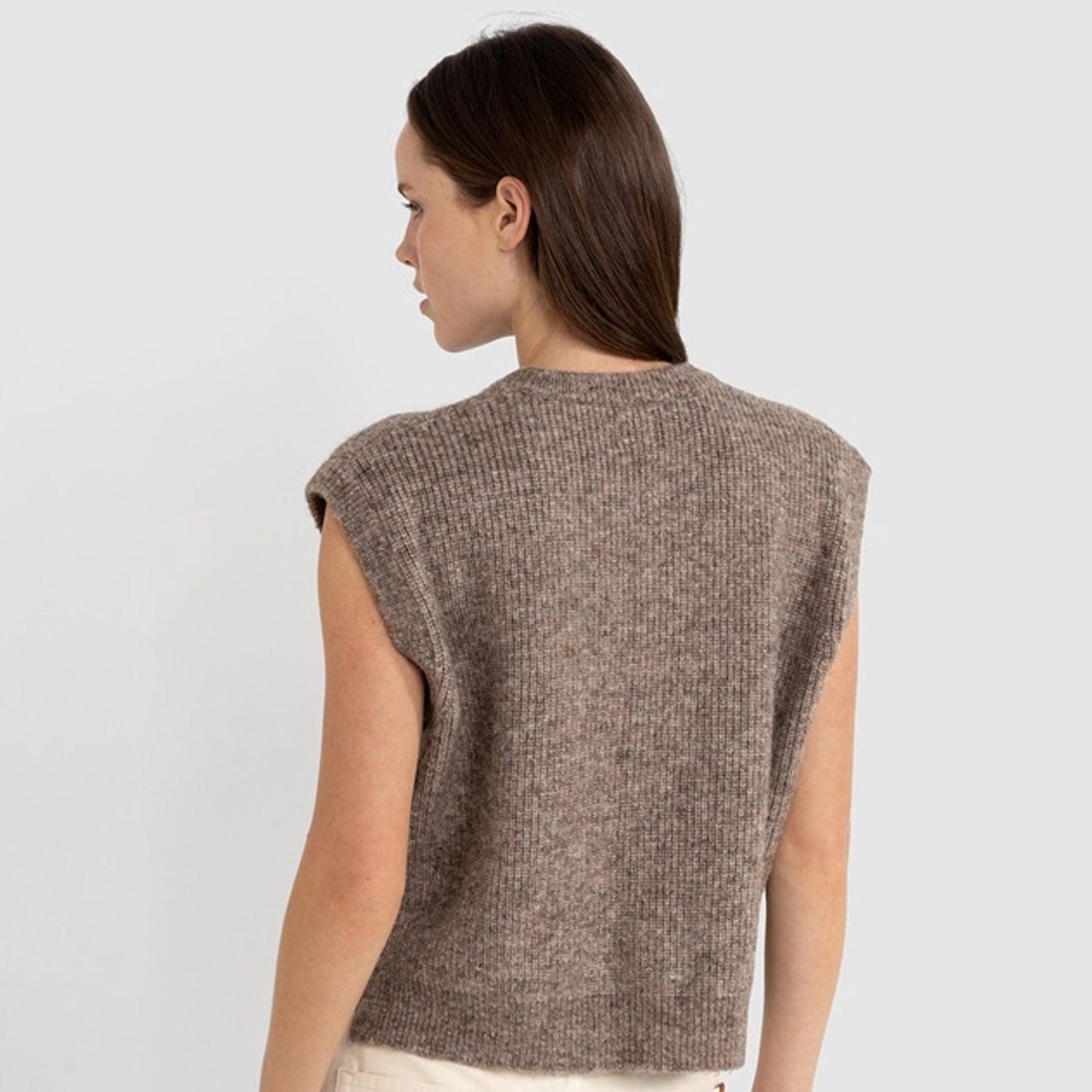 RHYTHM WOMENS QUINN KNIT VEST - OATMEAL