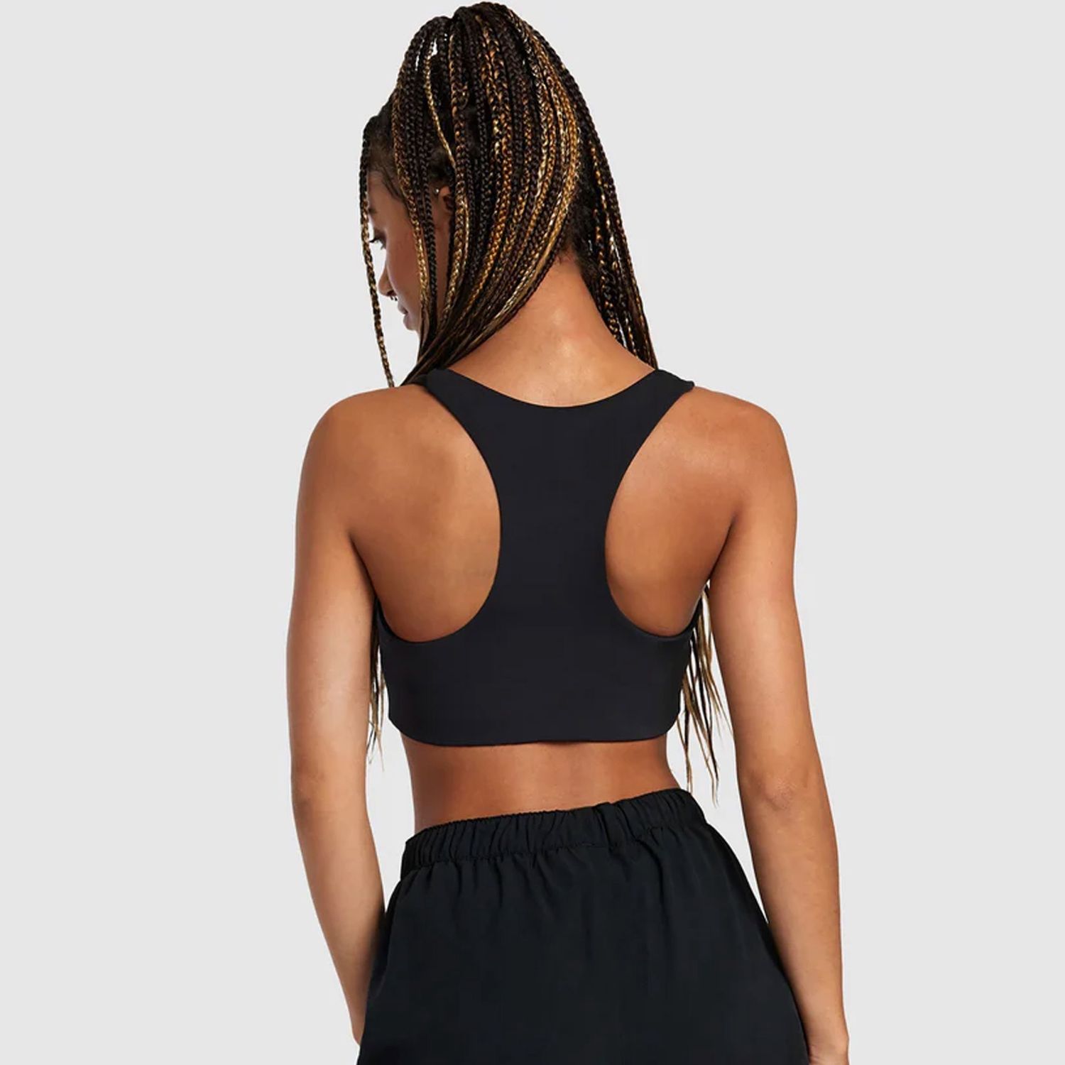 RVCA LADIES VA ESSENTIAL MID SUPPORT BRA- BLACK
