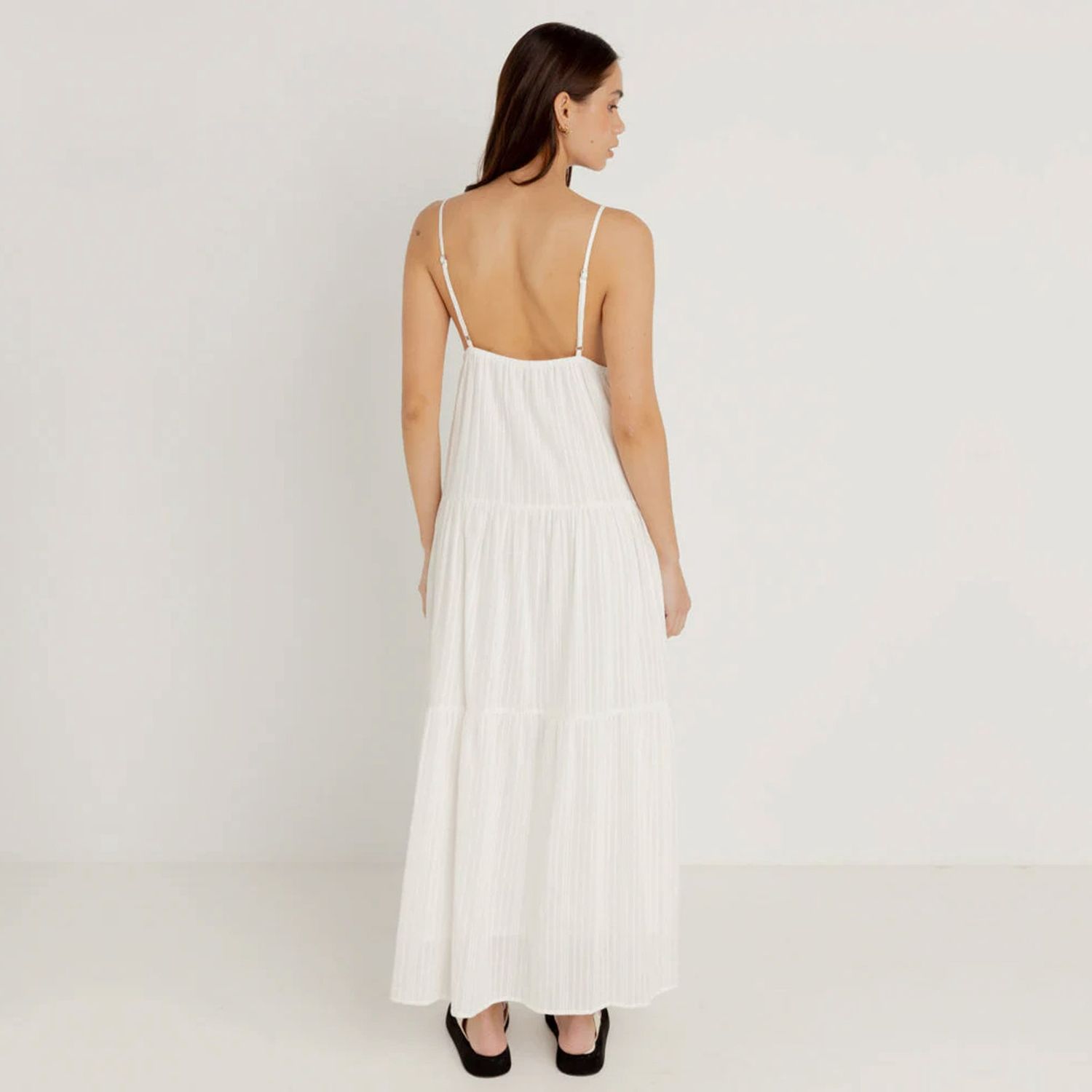 RHYTHM WOMENS JACI MAXI DRESS - WHITE