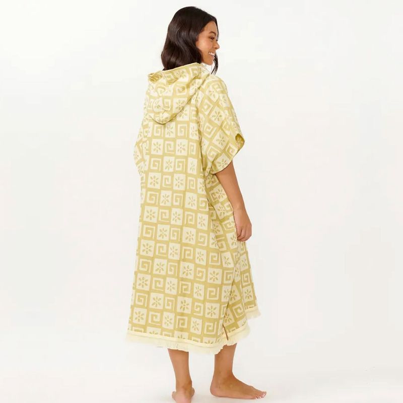 RIPCURL LADIES BEACH PARTY HOODED TOWEL - GREEN OLIVE