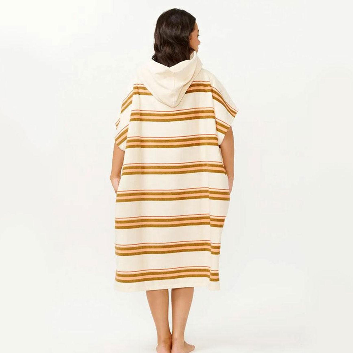RIPCURL LADIES MIXED HOODED TOWEL - BRONZE