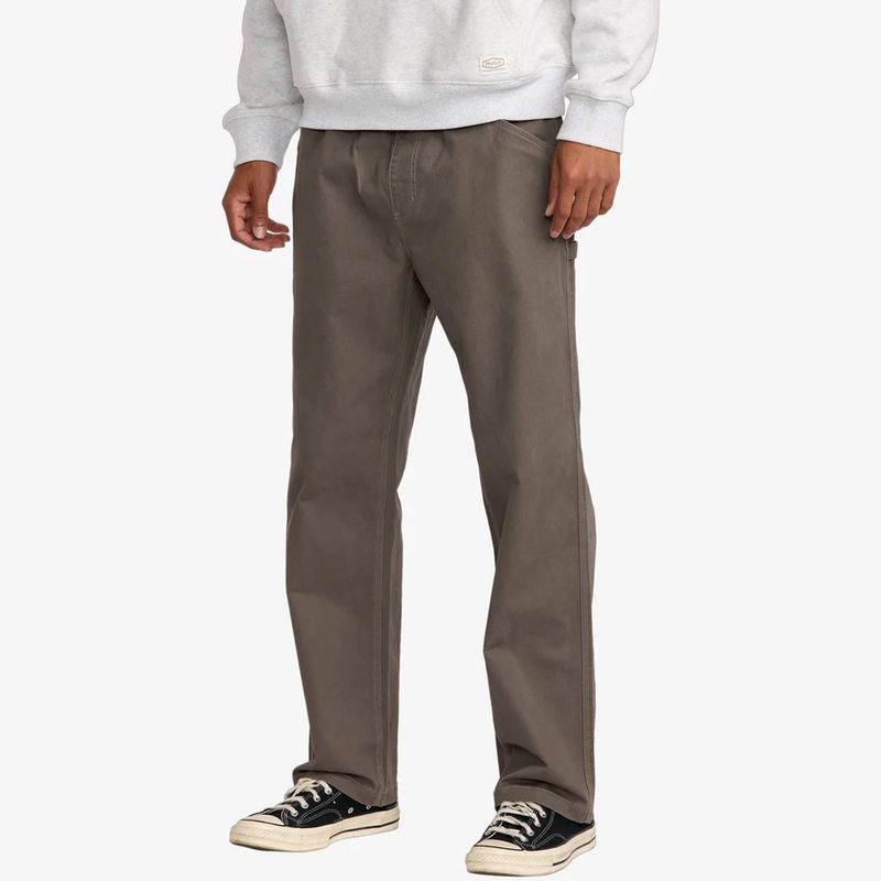 RVCA MENS AMERICANA CARPENTER PANT - MUSHROOM