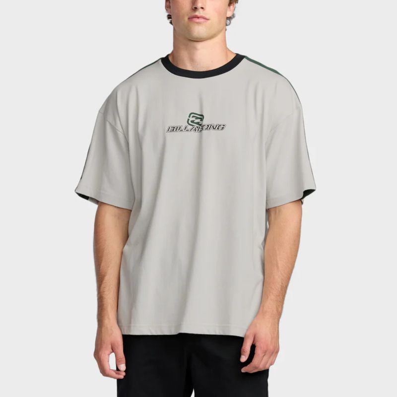 BILLABONG MENS SPEC 73 ICONIC SS TSHIRT - SILVER