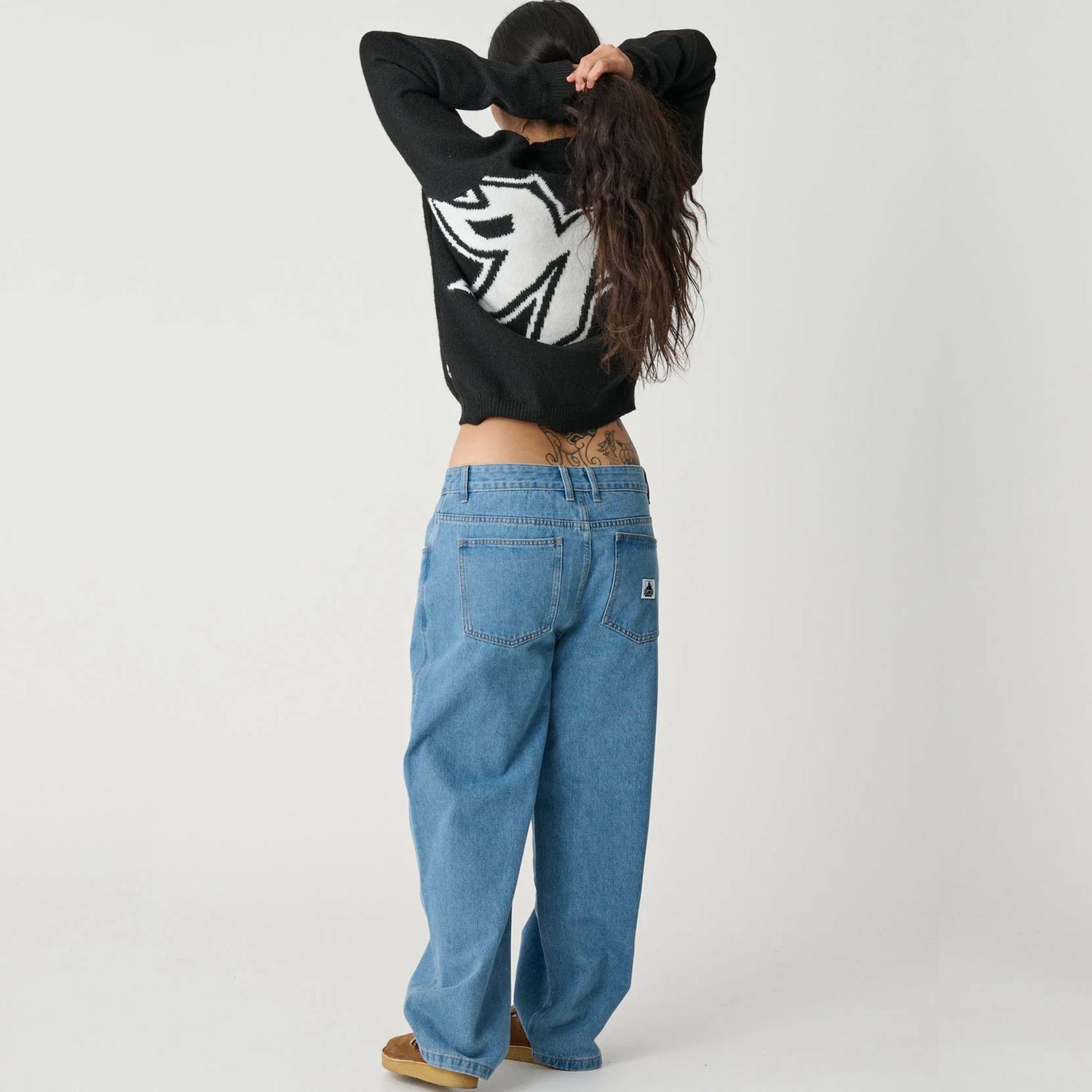 XLARGE MENS BULL DENIM 91 PANT - MID BLUE