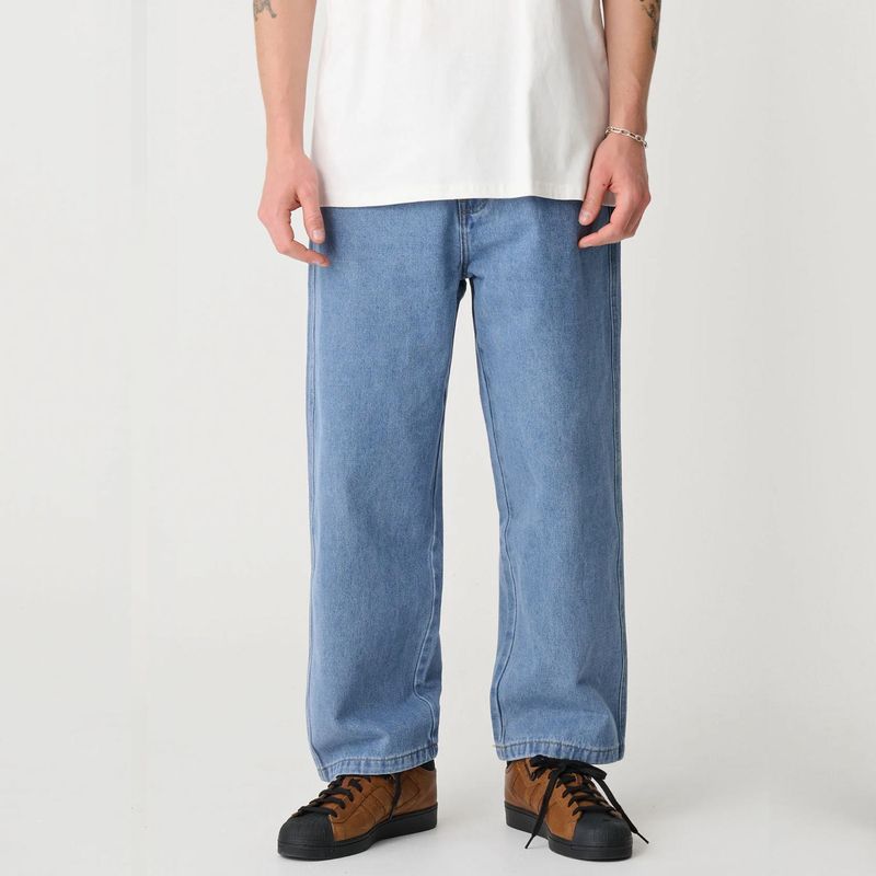 XLARGE MENS BULL DENIM 91 PANT - MID BLUE