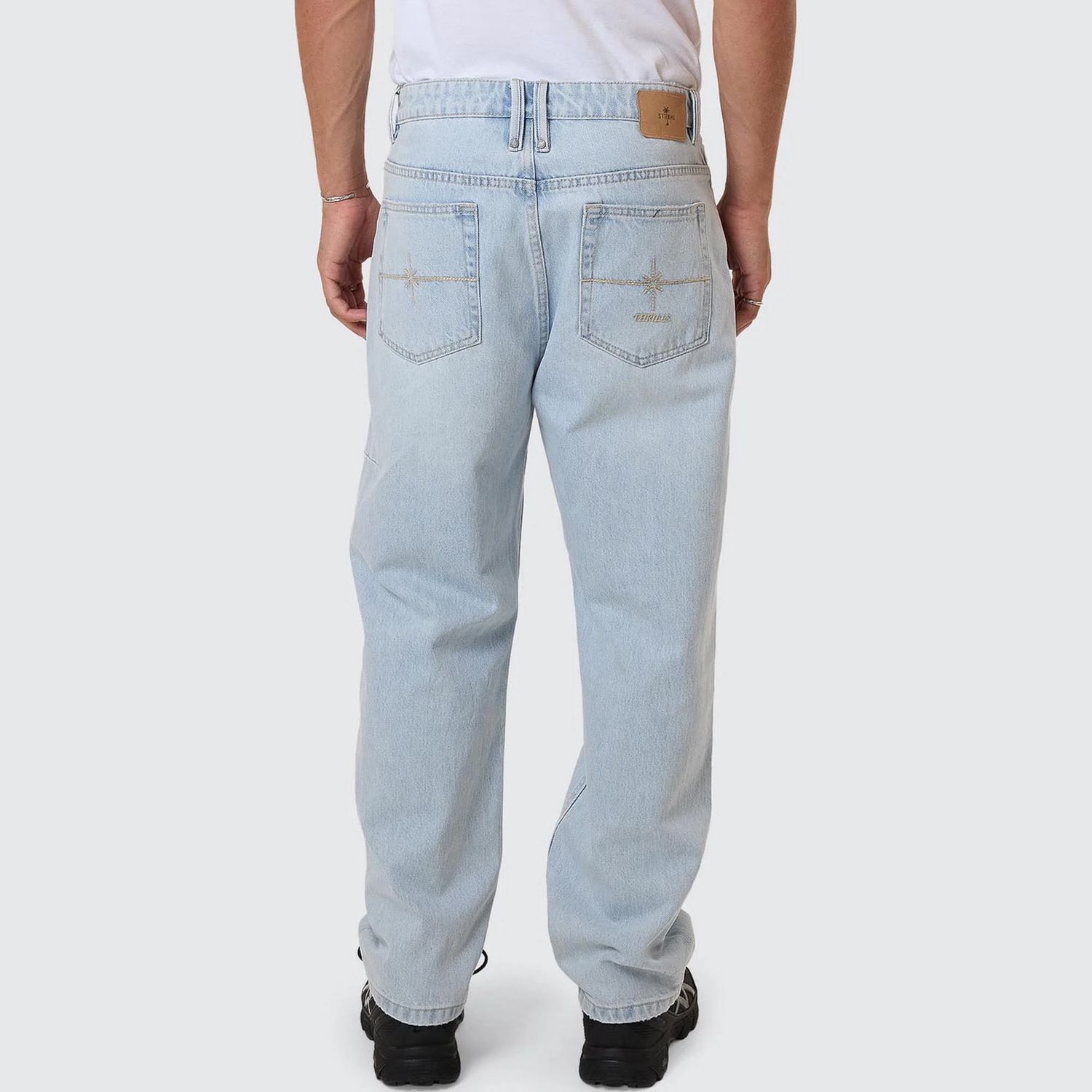 THRILLS MENS INFININITE DOPAMINE SLACKER DENIM JEAN - LIGHT ASH BLUE
