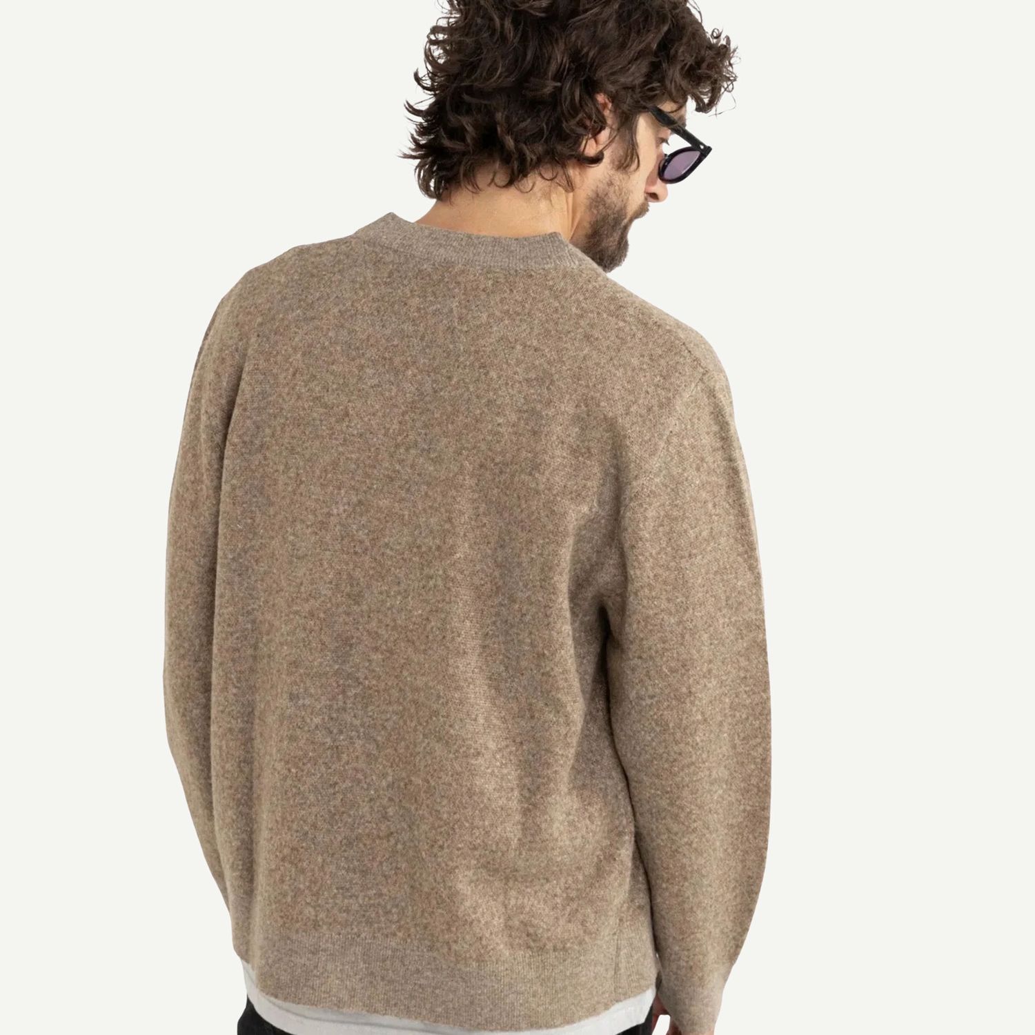 RHYTHM MENS VIVALDI CARDIGAN - OAT