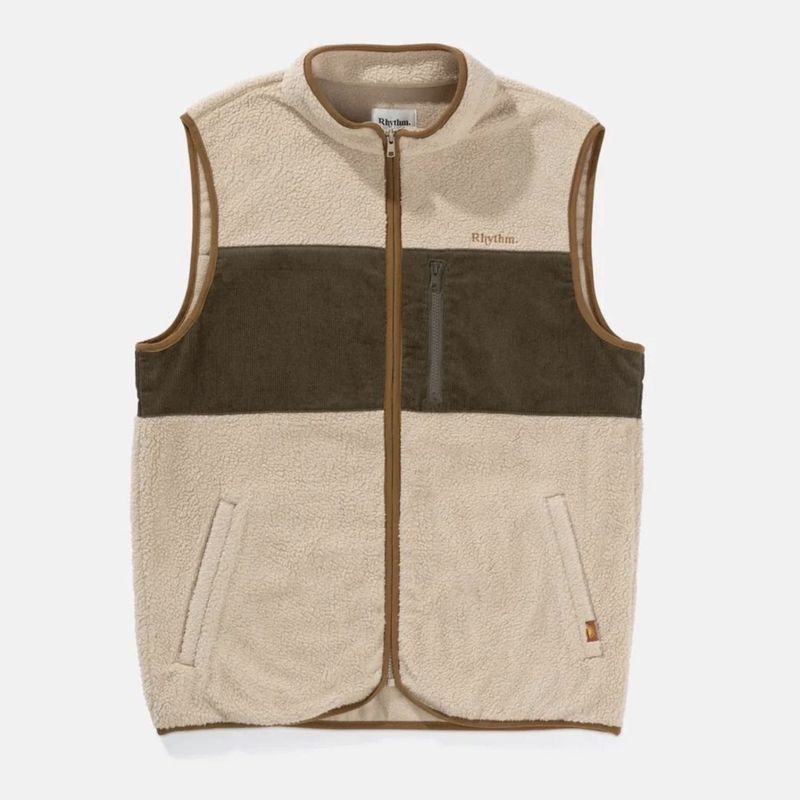RHYTHM MENS TAMAS VEST - BARK