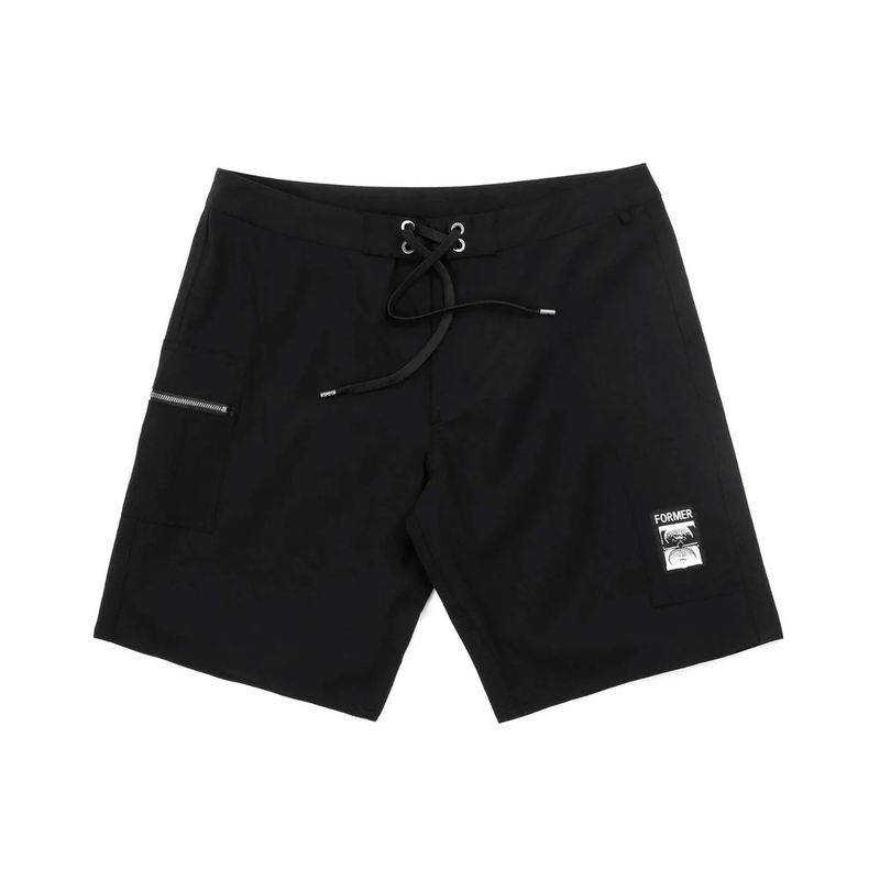 FORMER MENS DANE 18.5' SWIM TRUNK- BLACK