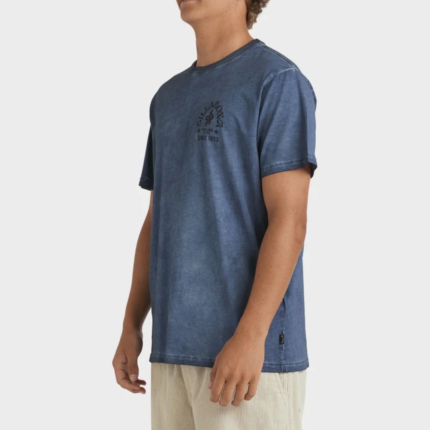 BILLABONG MENS BIG WAVE SHAZ  SS TEE - STEEL BLUE