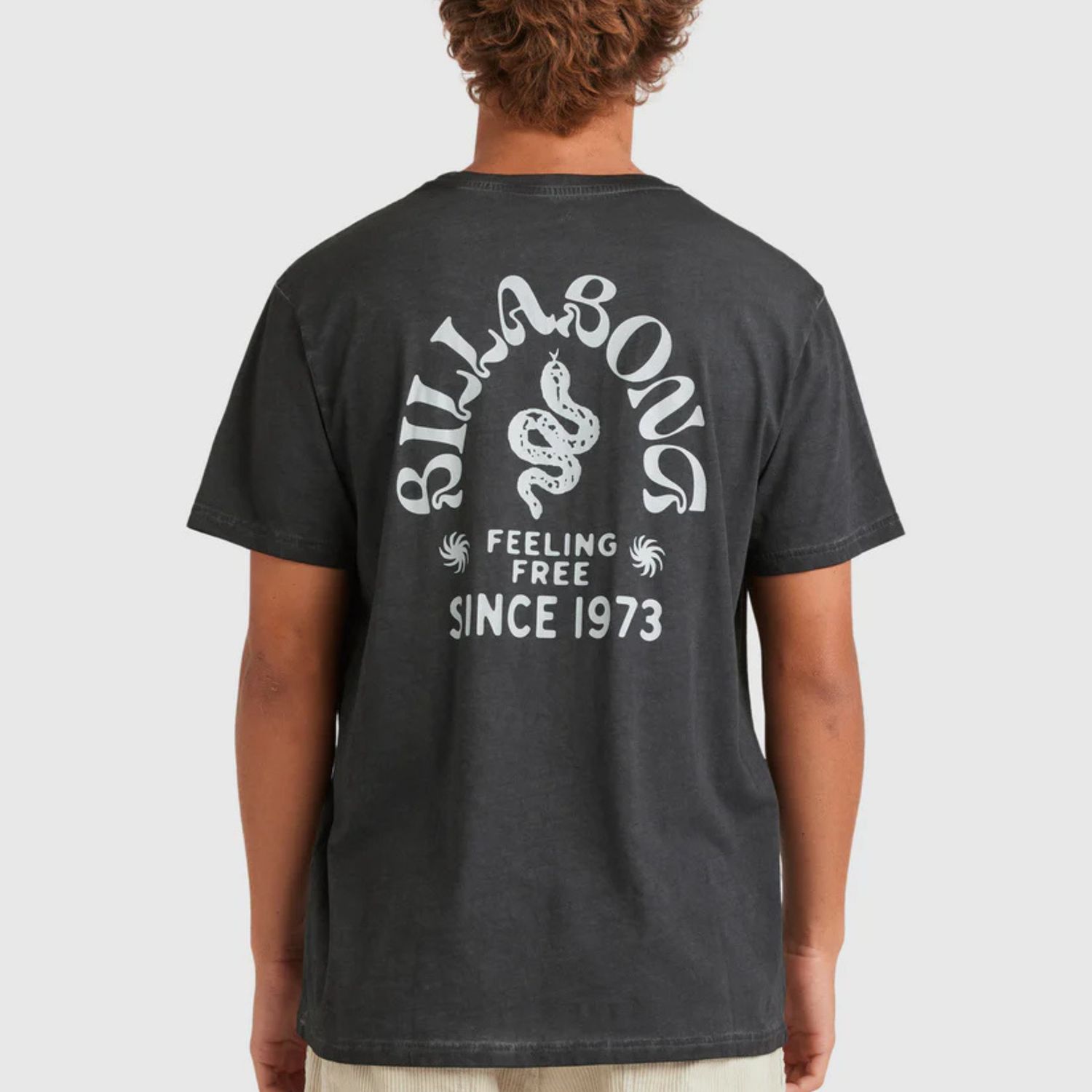 BILLABONG MENS BIG WAVE SHAZ  SS TEE - BLACK