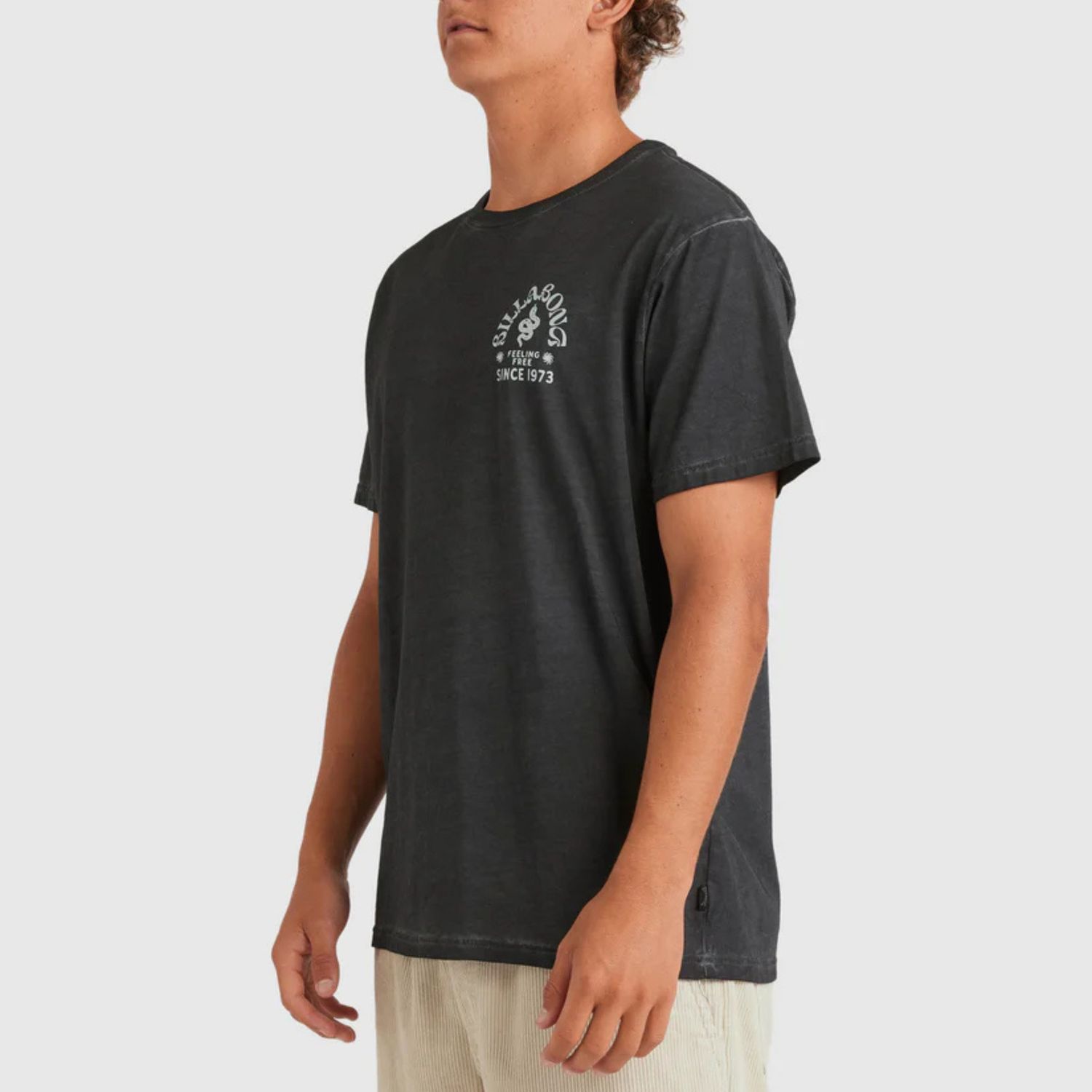 BILLABONG MENS BIG WAVE SHAZ  SS TEE - BLACK