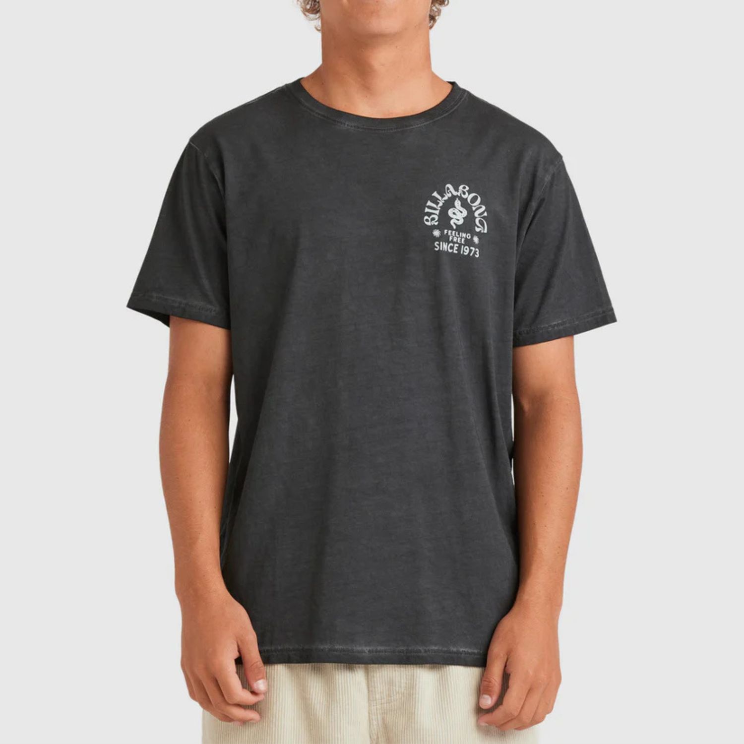 BILLABONG MENS BIG WAVE SHAZ  SS TEE - BLACK