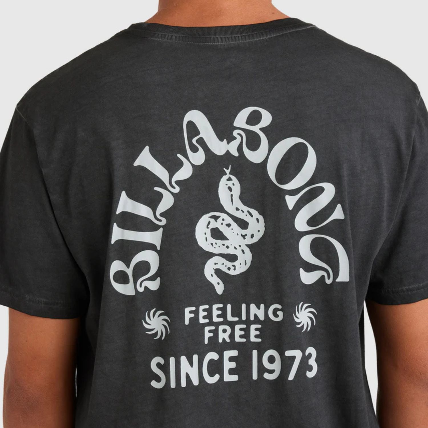 BILLABONG MENS BIG WAVE SHAZ  SS TEE - BLACK