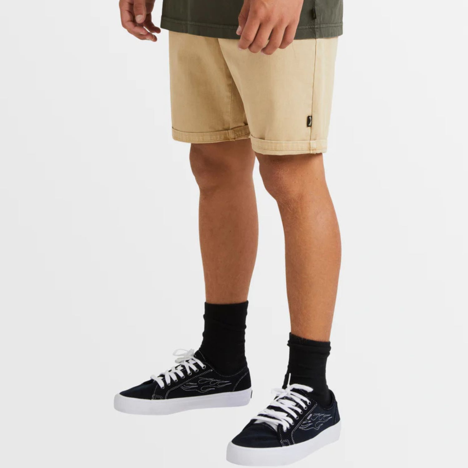 BILLABONG MENS WAVE WASH TWILL SHORTS - DESEERT