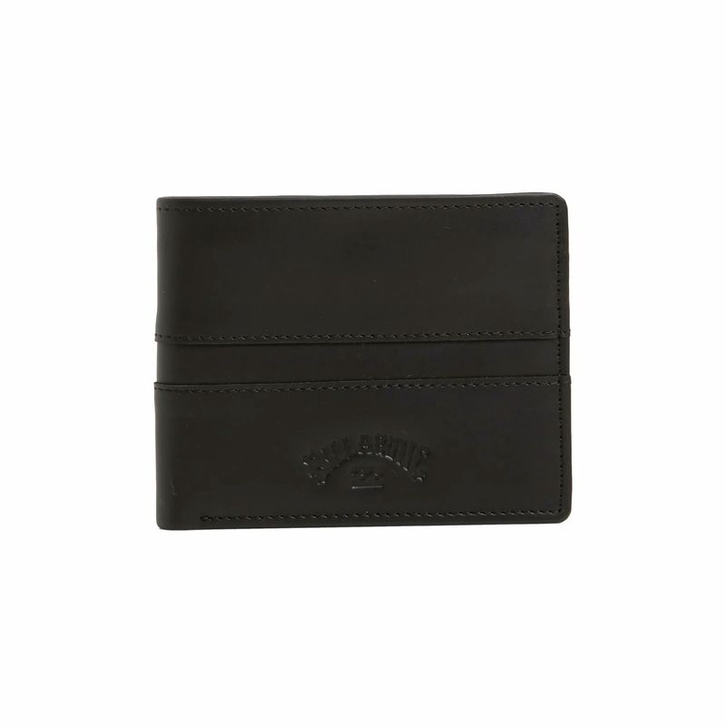 BILLABONG MENS BOUNDARY WALLET - BLACK GRAIN