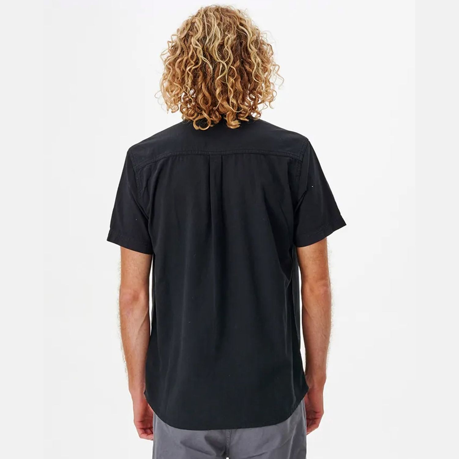 RIPCURL MENS CLASSIC SURF WASHED SS SHIRT - BLACK