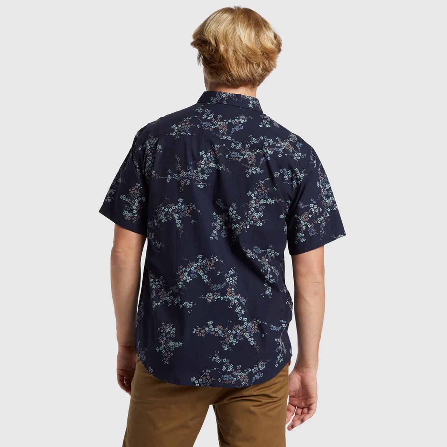 BILLABONG MENS SUNDAYS MINI S/S SHIRT - DARK NAVY