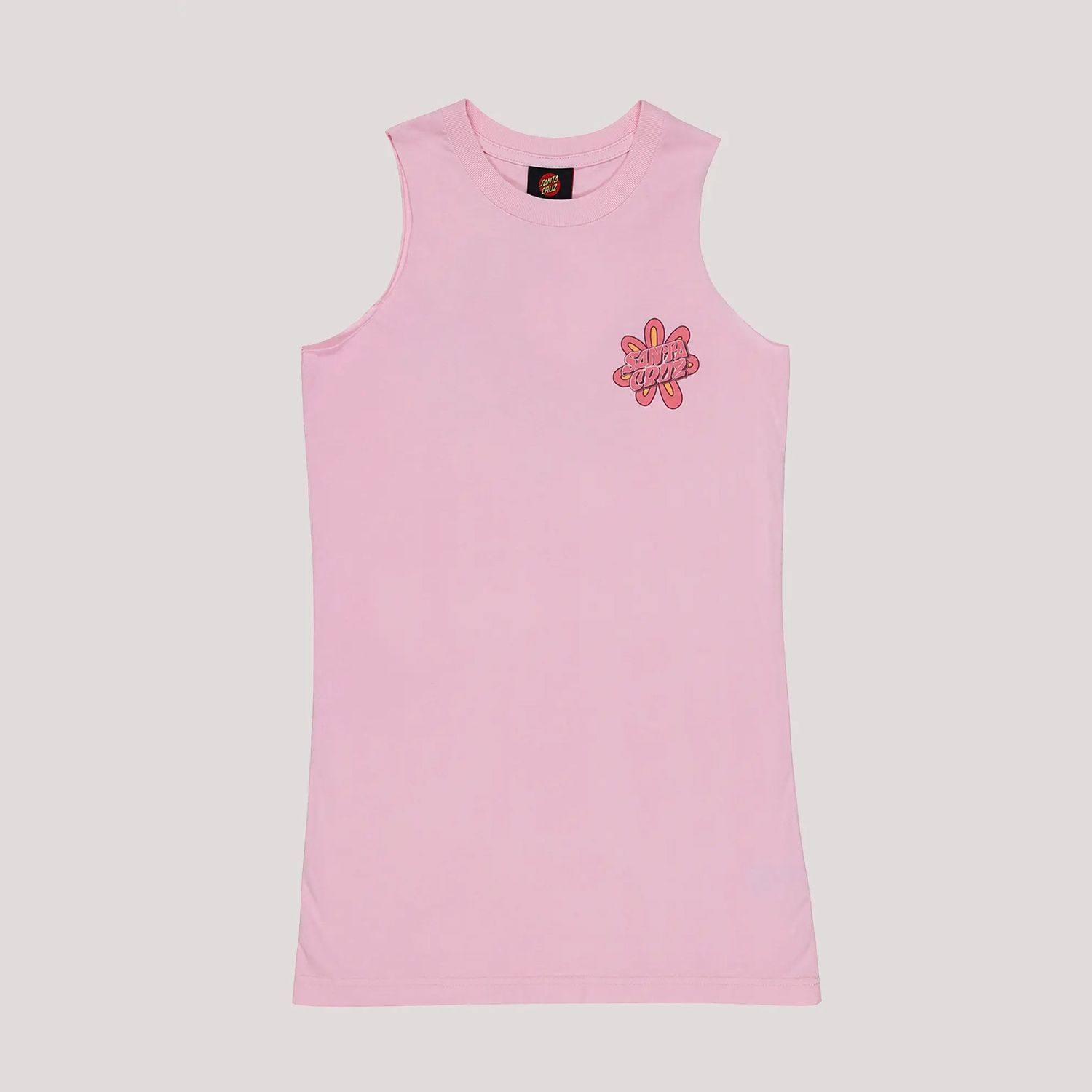 SANTA CRUZ GIRLS VIBES CHEST MUSCLE DRESS- PINK