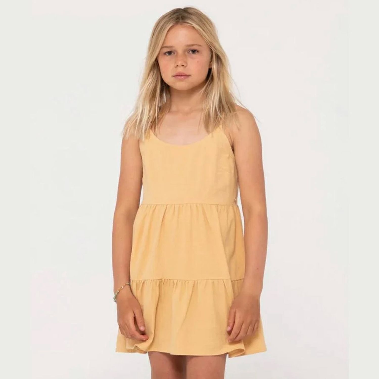 RUSTY GIRLS SWEET WATER SLIP DRESS - YELLOW