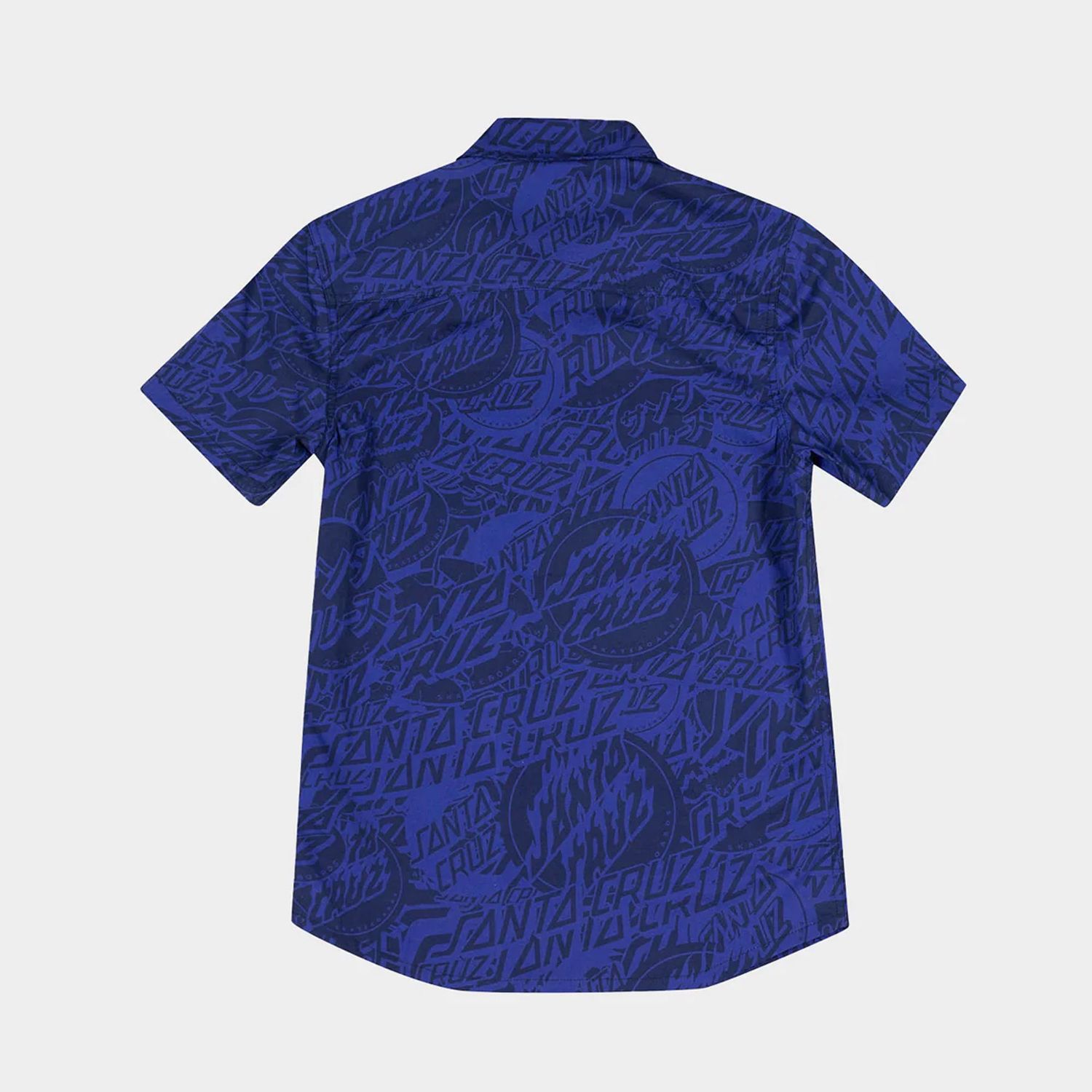 SANTA CRUZ BOYS BOLD STACK S/S SHIRT - DARK BLUE