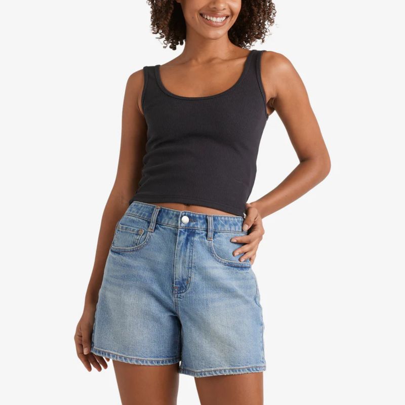 BILLABONG WOMENS SHIFTER DENIM SHORT - SHADED WASH