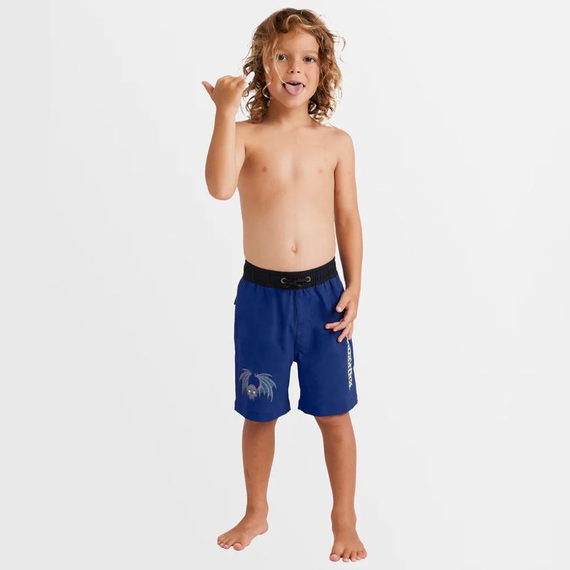 BILLABONG GROM BOYS AFTERLIFE ELASTIC SHORT - DEEP ROYAL